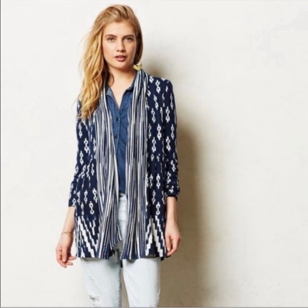 One September Open Front Cardigan Blue Size XL